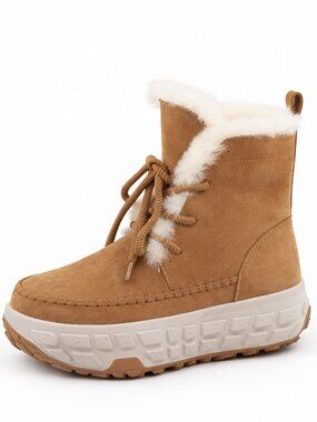 Women's Brown Chestnut Leather Sparkly Toe Heel Cowgirl Boots With Pull on Tabs